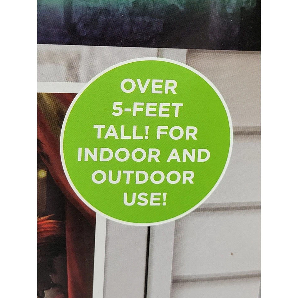 Cubierta de puerta de carnaval espeluznante espíritu decoración de Halloween payaso aterrador utilería Foto 2 de 4