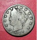 1886 US LIBERTY "V" Nickel! "KEY DATE"! Good/VG! Old US Coin!
