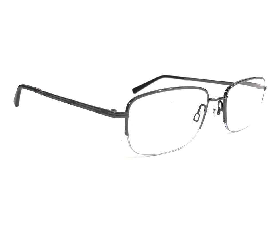 Monturas para gafas Flexon MELVILLE 600 001 gris cuadrado medio borde 55-18-145 Foto 2 de 4