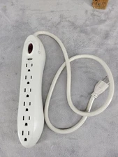 SurgePro Electronics Surge Protector Power Strip 6 Standard Outlets Extension