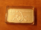 Scorpion 10g Grams .999 Silver Art Bar