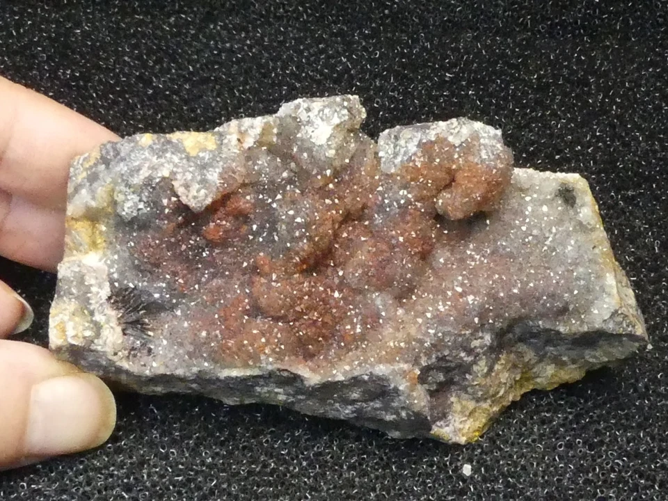 Minéraux Goethite sur Quartz Hématoide de Chaillac - Photo 4/4
