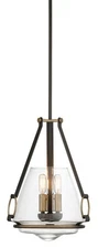 Minka Lavery 3903 Eden Valley 3 Light 12"W Pendant - Smoked Iron / Aged Gold