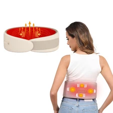 Belt Massager Electric Infrared Heated with Back Support Waist Vibration Massage
