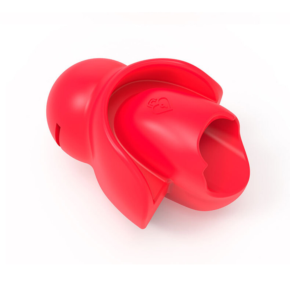 2024 Silicone Open Mouth Gag Tongue Fix Fetish Dilator Ball Oral for Couple Red