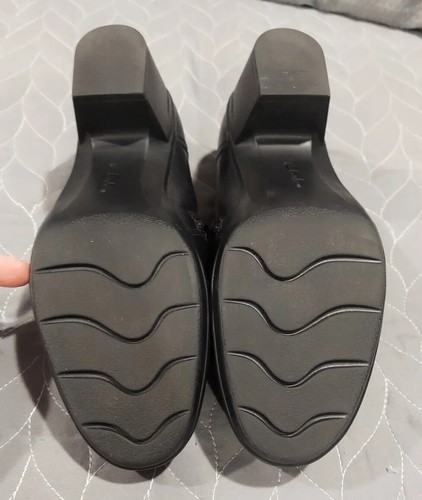 Clarks Emslie Boot Block Heel Bootie Shootie Black Leather Womens Size 8 - Picture 9 of 11