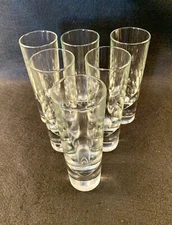 Italian Brunch Glasses Borgonovo Tumblers Set of 6 Carlo Moretti Made In Italy