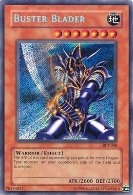 Damaged Buster Blader - BPT-008 - Secret Rare - Limited Edition - YuGiOh 