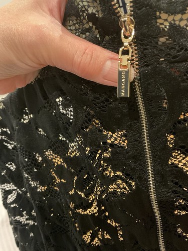 Brand-new Mangano Italy Black Lace Top Size S - Picture 8 of 9