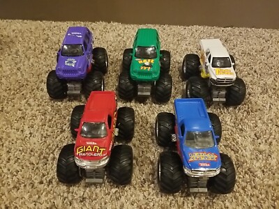 Lot Of Tonka Diecast Metal Monster Pull Back Trucks 2003 Bone Crusher 