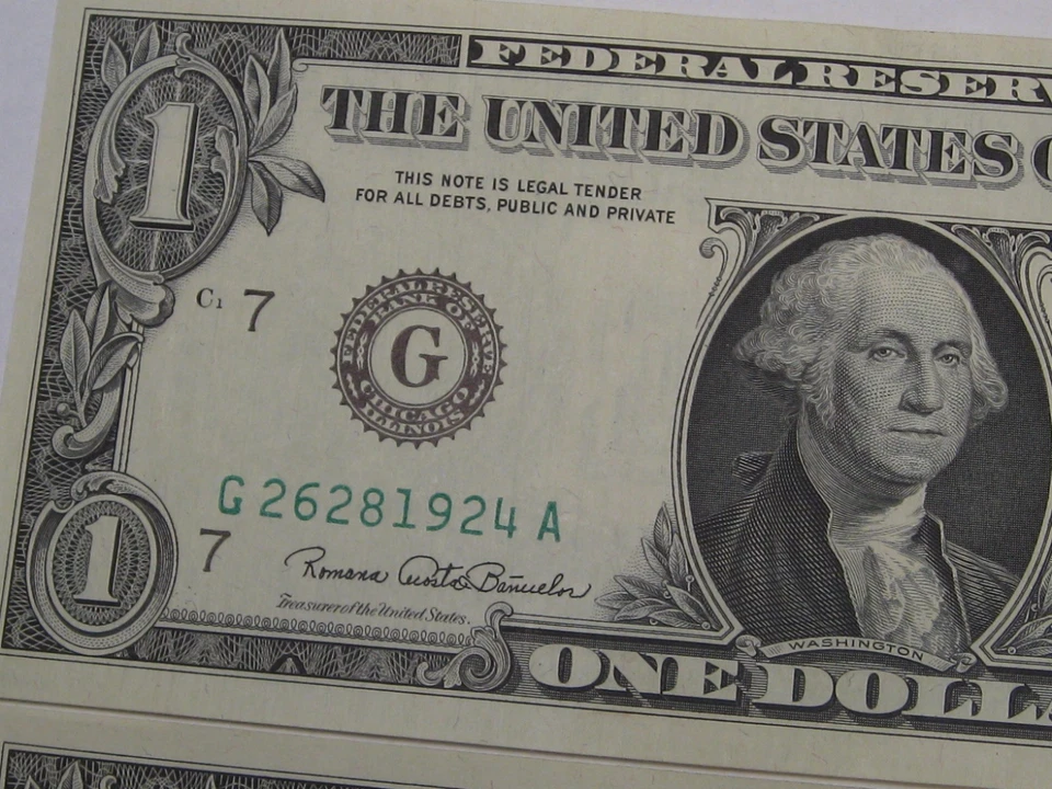 3 CU Crisp 1969-D Sequential FRN Notes. Serial # G26281924A-26A. #34 - Image 4 of 4