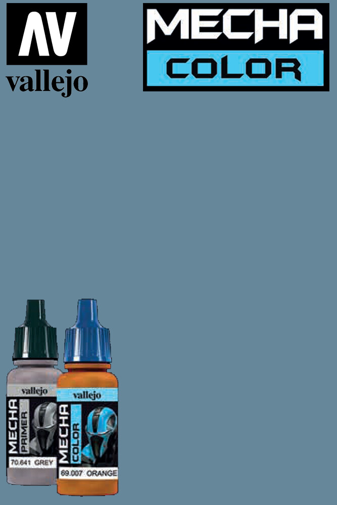 Vallejo Mecha Color Acrylic Paint Colore Acrilico 69015 Blue Grey VALLEJO