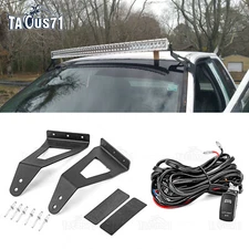 Roof 52" Curved Light Bar Mount Bracket+ Wire For Ford F150 SVT Raptor 2010-2016