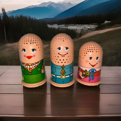 Vintage 1977 Play-Doh Toy Accessories Fuzzy Pumper Hair Family