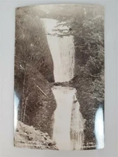 Bridal Veil Falls Columbia River Falls, RPPC Cross & Dimmitt