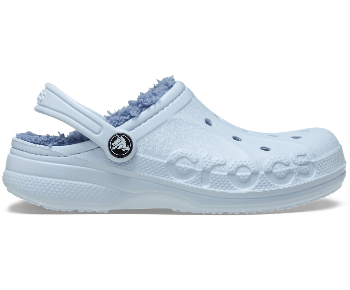 Crocs Kids Baya Lined Clog – Warm Fuzzy Slippers, Indoor/Outdoor, Heel Strap