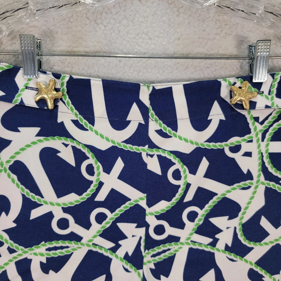 Грязь пирог женщин шорты размер S темно-синий якорь зубчатый морской звезды Шарлотта шорты - Изображение 2 из 4