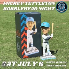 Danville Otterbots Mickey Tettleton Bobblehead SIGNED!