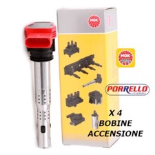 KIT 4 BOBINE NGK U5014 AUDI R8 VW TOUAREG PORSCHE PANAMERA LAMBORGHINI NGK 48041