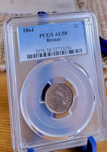 1864 Indian Head Cent Bronze AU58 PCGS