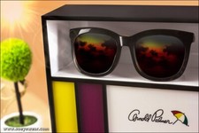 VINTAGE ARNOLD PALMER FULL-COVERAGE WOMEN  S SUNGLASSES   GENTLY USED   RARE