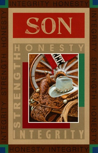 Happy Birthday Son Western Cowboy Cowboys Good Man Theme Greeting Card