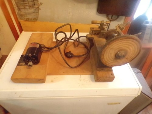 Ancienne machine à classer Foley début 1900 scie aiguiser table dessus