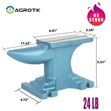 AGROTK 24 Lb Cast Iron Blacksmith Anvil