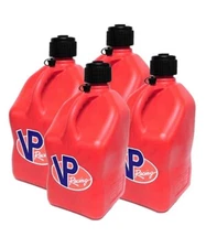 VP Racing 4 Pack Red Square 5 Gallon Racing Fuel Jug Gas Can Off Road