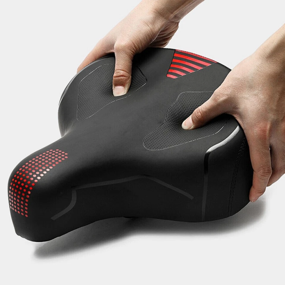 Asiento de bicicleta cómodo de gran tamaño ajuste universal para bicicleta estática y bicicletas al aire libre Foto 3 de 4