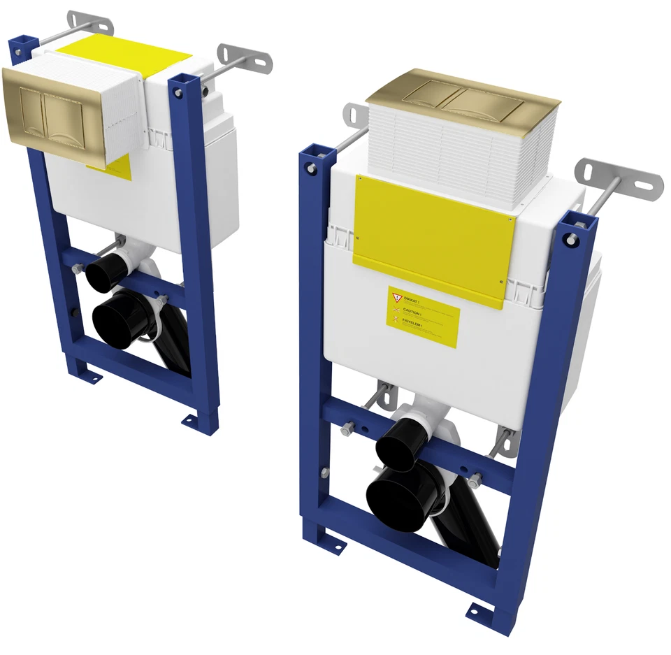 WALL HUNG (BACK TO WALL) ADJUSTABLE WC FRAMES INCLUDING DUAL FLUSH BUTTON - Image 3 of 4