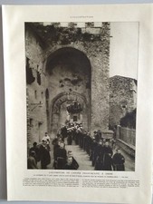 ENGRAVING (0053) – PRINT – ASSIZI ITALY FRANCISCANS CATHOLIC – SULTAN OF MAROCCO
