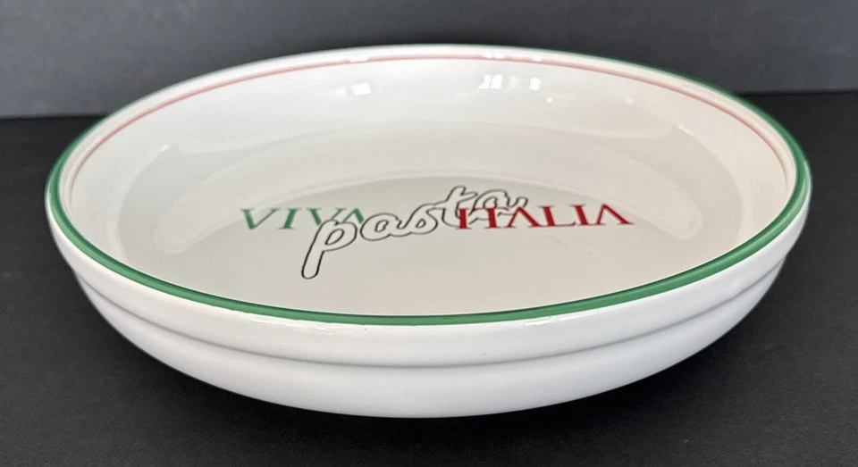 Viva Pasta Italia Pasta 12"x2” Tazón para servir Plato de espagueti Waechtersbach España Foto 2 de 4