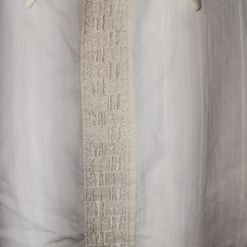 Camisa De Colección Para Hombre Contigo Blanco Esmoquin Rayas Abotonada Bordada Frontal Foto 2 de 4