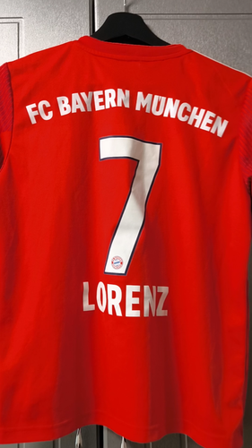 ADIDAS 2018  BAYERN MUNICH MUNCHEN FOOTBALL SHIRT JERSEY #7 Lorenz Size Boys L - Video 1 of 1