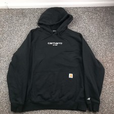 2025 Carhartt Hoodie Sweatshirt Force Relaxed Fit Lightweight Black Mens Large