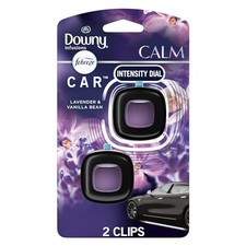 Febreze Car Vent Clip, Downy Scent, 2 Count, 0.13 0.07 Fl Oz Pack of 2 Calm