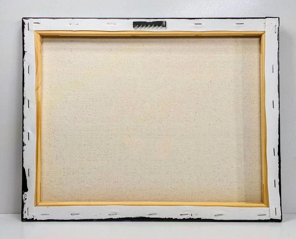 Pintura acrílica original boxer em anel 11x14 Impasto paleta faca arte boxe - Imagem 4 de 4