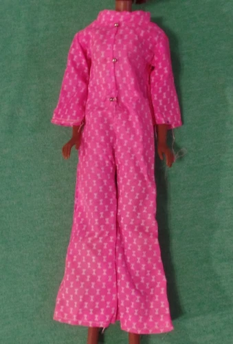 Vintage Barbie Clothes - MOD Era Barbie CLONE Pink Jumpsuit