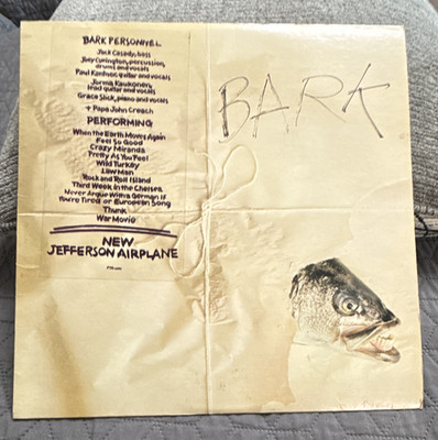Jefferson Airplane Bark Grunt 12'' Black Vinyl LP Rock Stereo FTR-1001