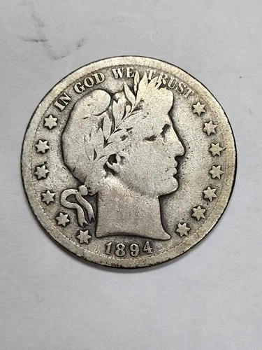 1894 S Barber Half Dollar Partial LIBERTY