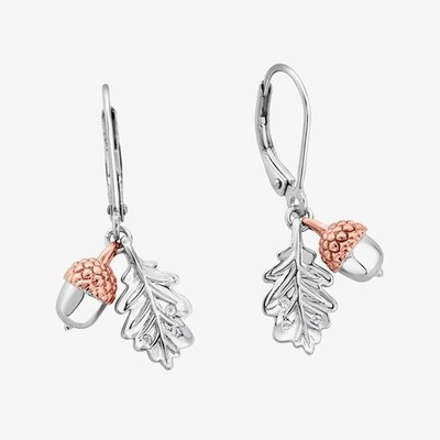 Clogau Royal Oak Leaf Drop Earrings 3SROY910
