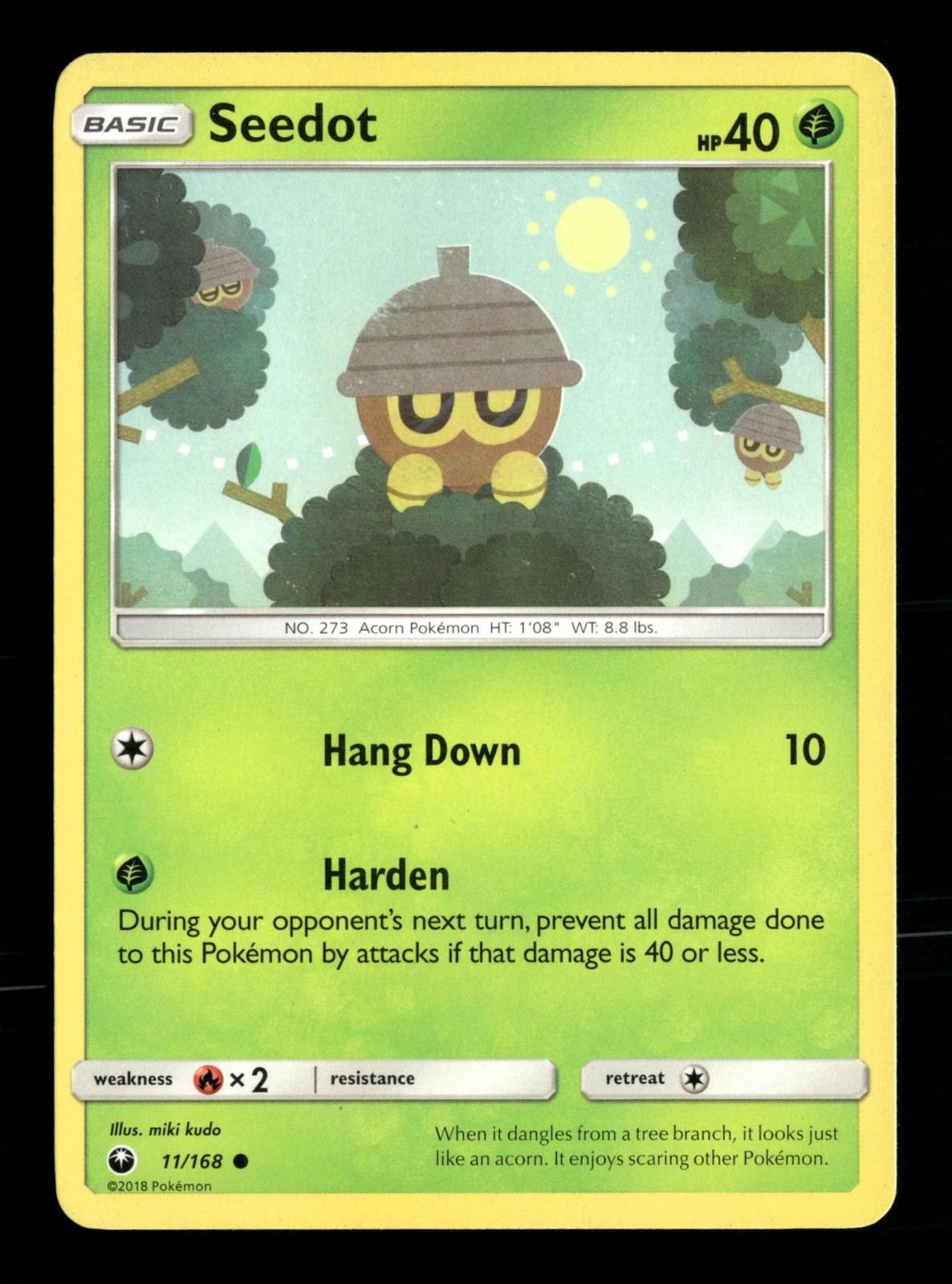Seedot Celestial Storm 11/168 Pokemon Heavily Played miki kudo