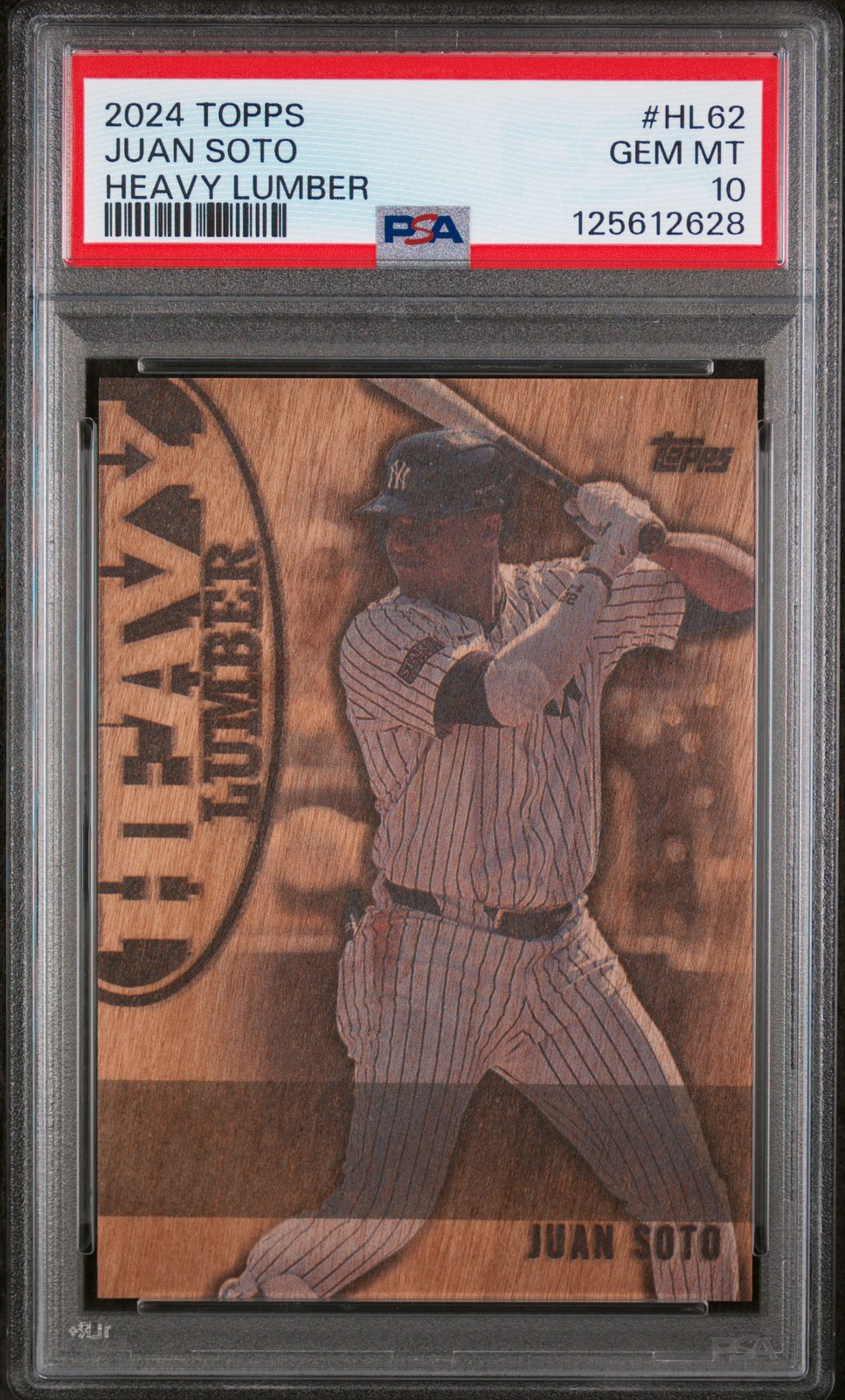 2024 TOPPS HEAVY LUMBER UPDATE #HL62 JUAN SOTO PSA 10