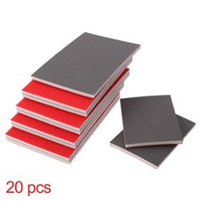 20 Pcs 3.94"x2.95" P600 Sanding Sponge Fine Sanding Pads Washable and Reusable