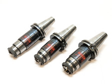Lot of (3) Nikken Floating Tapper Chuck Chucks (BT40) (2) Z12-100U, (1) Z12-130U