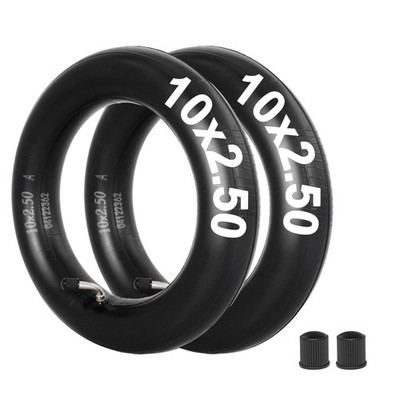 2 Pack 10x2.50 Thicker Butyl Inner Tube with TR87 Bent Valve Stem 10 Inch Inn...