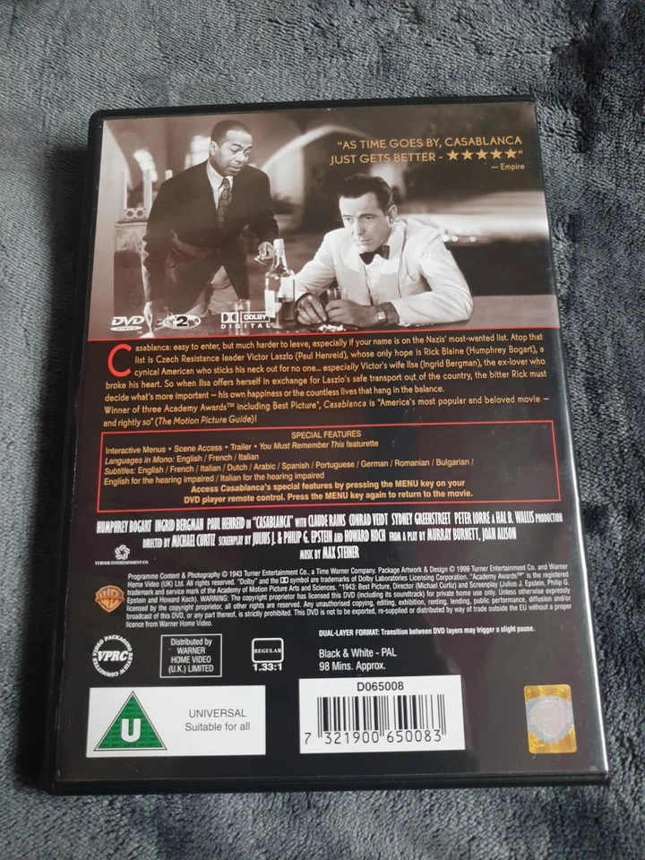 Casablanca DVD - Image 2 of 2