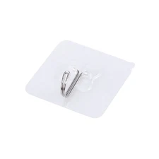 5 Pcs Transparent Suction Cup Hanger Strong Cups with Hooks Heavy Duty