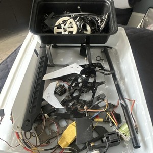 Esky Electric RC Helicopter Parts Lot - Frames, Gears, Main Blades, Tail Boom